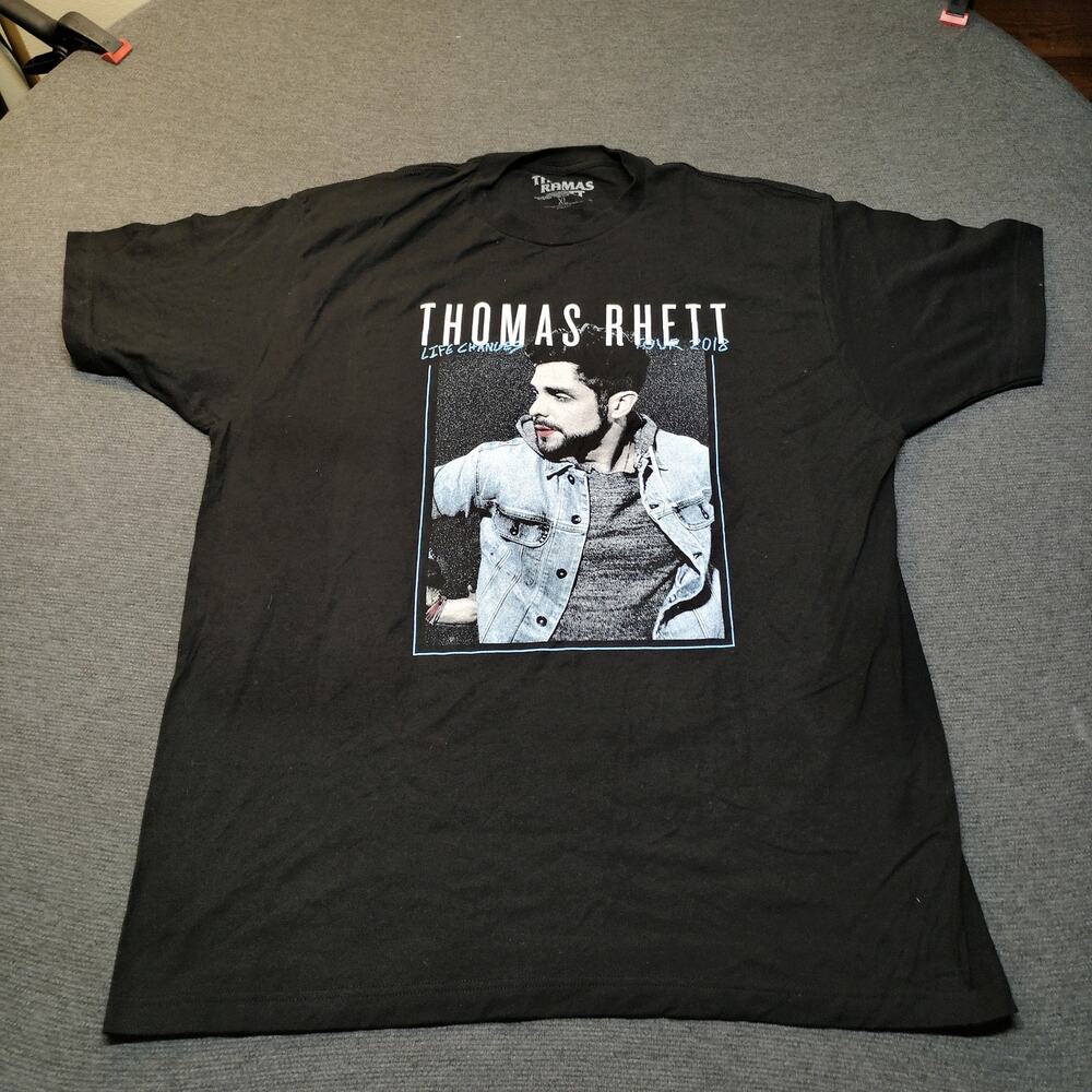 Thomas Rhett 2018 Life Changes Tour Tee Black Mens XL Shirt